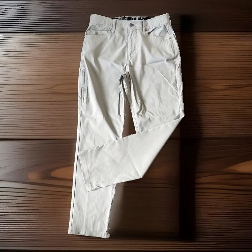 NWOT Gerry Mens 32x32 Khaki Stretch Hiking Pants Outdoor Utility Trail Travel